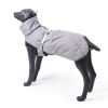 New Style Dog Winter Jacket with Waterproof Warm Polyester Filling Fabric-(Gary , size XL)