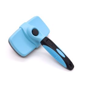 Minimalist Pet Specific Plastic Comb Brush (Option: Sky Blue-Small Size)