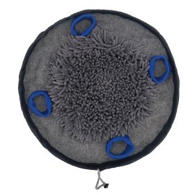 Pet Training Machine Washable Smell Blanket (Option: Gray And Blue-45x45x6cm)