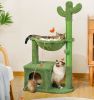 Indoor with Large House Natural Sisal Rope Cactus Cat Tree Condo